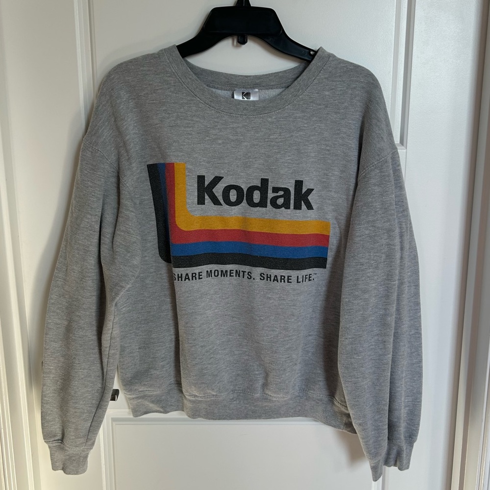 Vintage Gray Kodak Camera Sweatshirt- Fits an Adult Women’s S